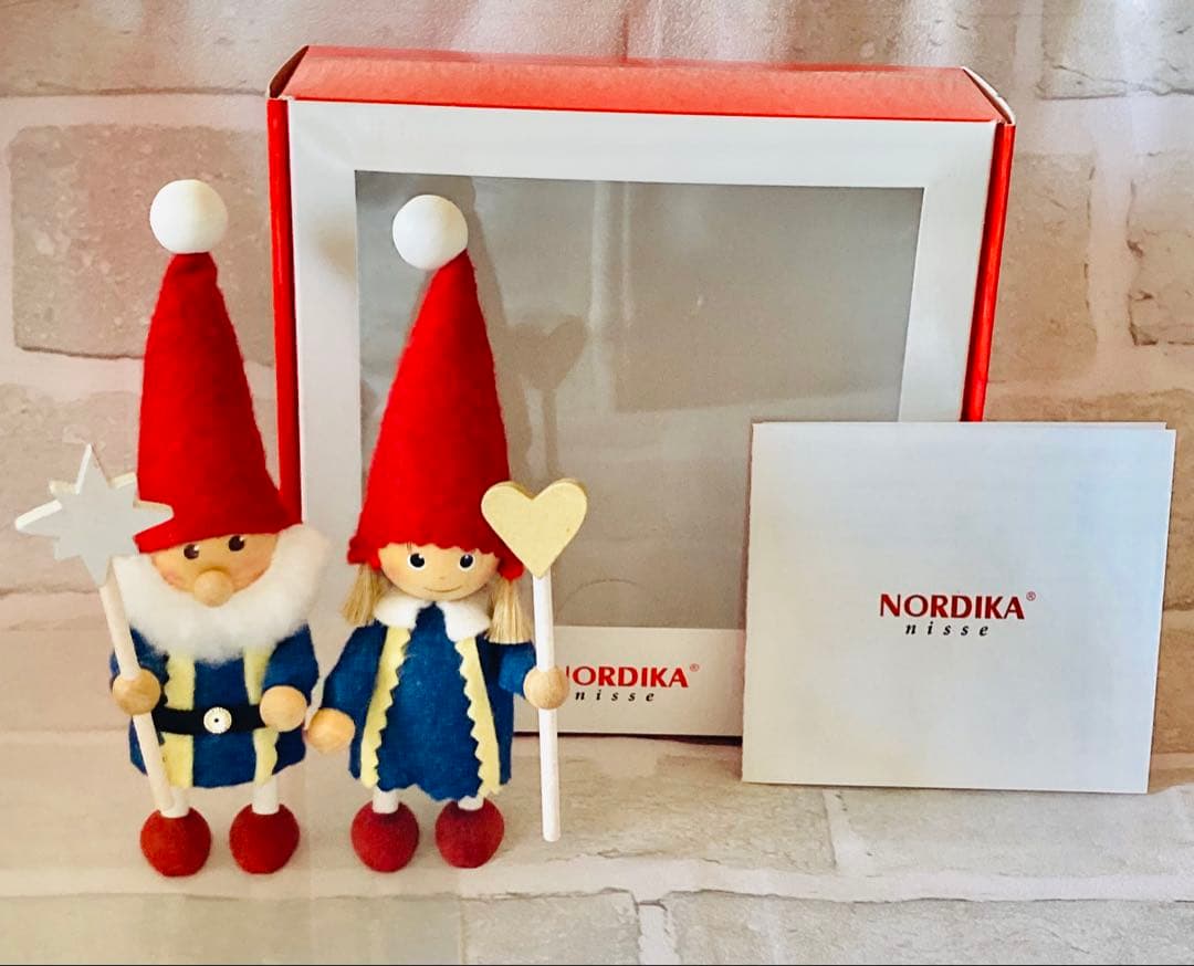 ノルディカニッセ チボリ サンタ 女の子 ステッキ 星 ハート 2体セット