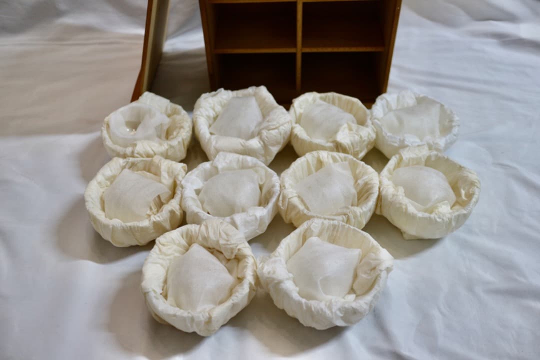 希少 クリスタル硝子製 十方切子 銘悠 向付 10客セット 共箱有り