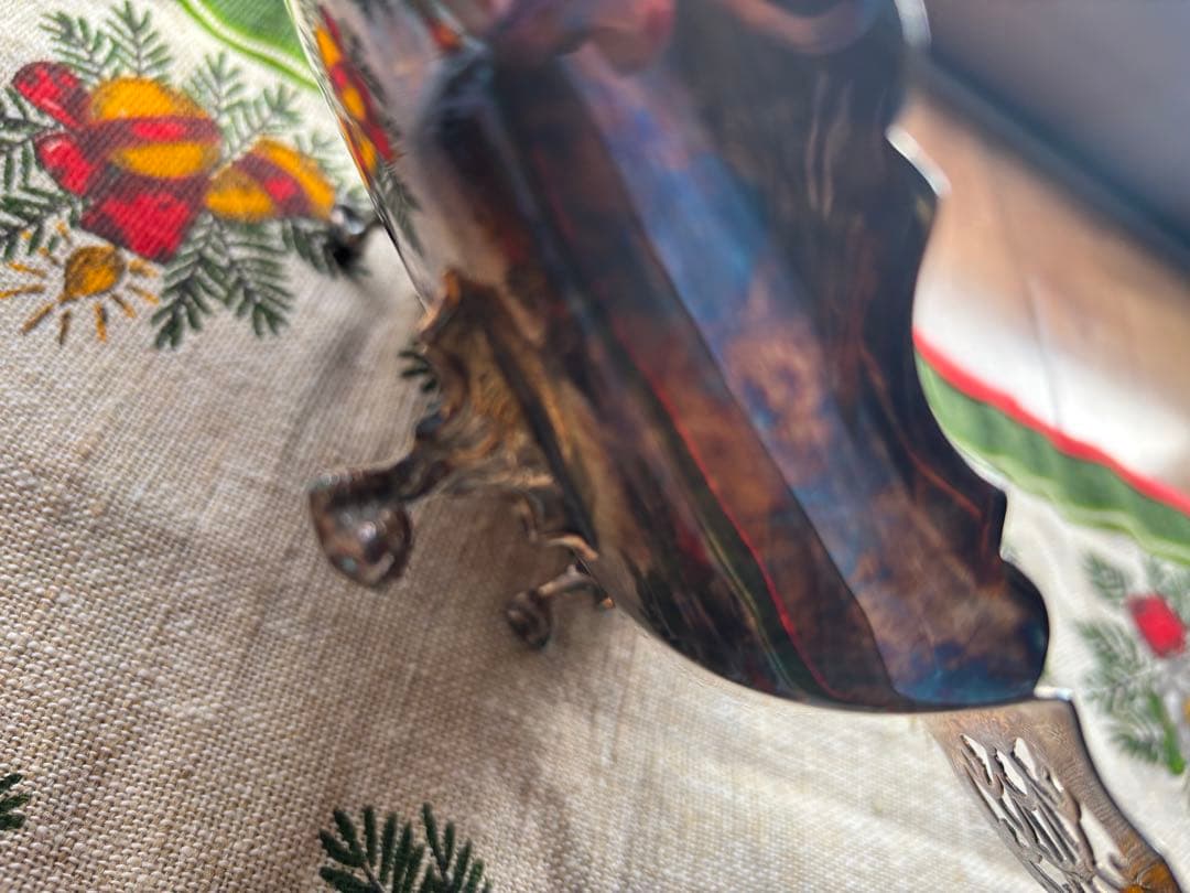 アンティーク　フランス　シルバートレイ