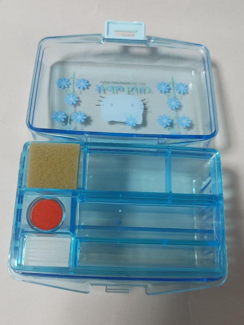 ハローキティ　2000年　フラワー　印鑑ケース・手提げ金庫