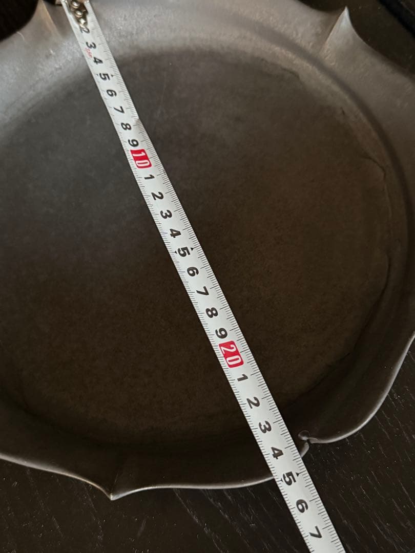 木下和美　｜黒釉yomoプレート　L 個展購入