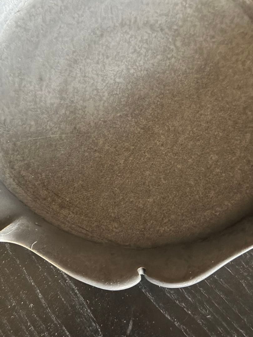 木下和美　｜黒釉yomoプレート　L 個展購入