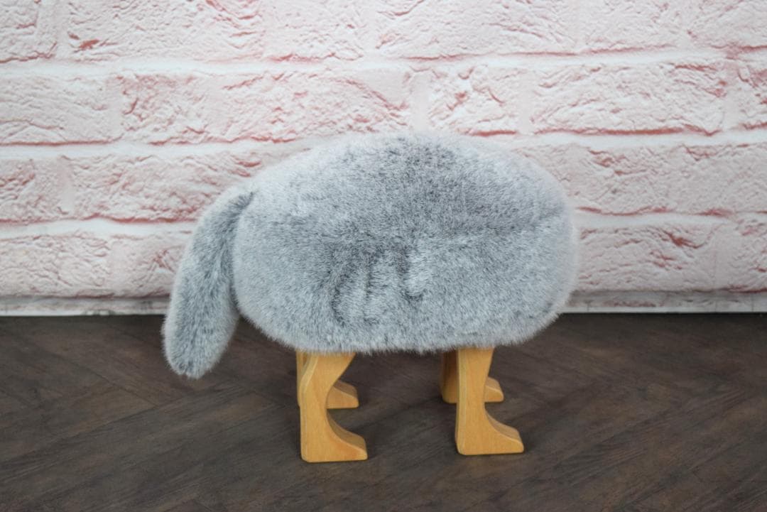 展示品 旭川家具 匠工芸 アニマルスツール フォックスグレー Sサイズ
