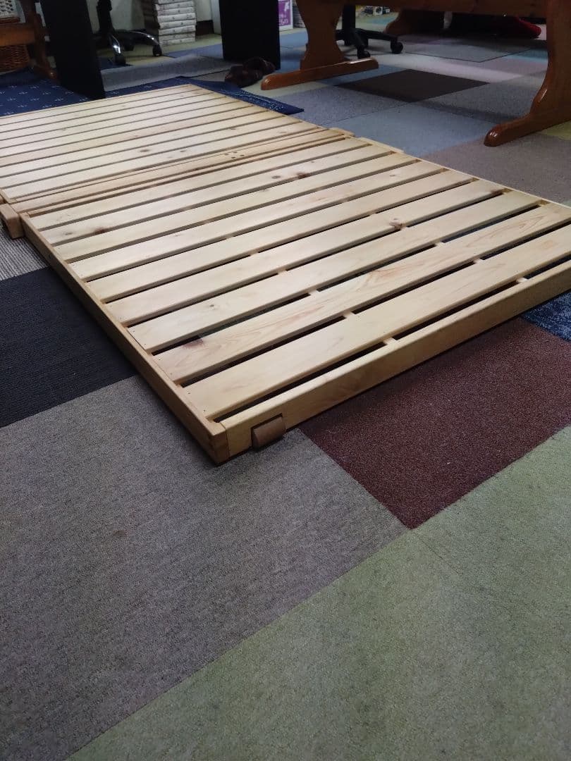 中居木工　ひのきスノコマット 折りたたみマット スプリング付き②