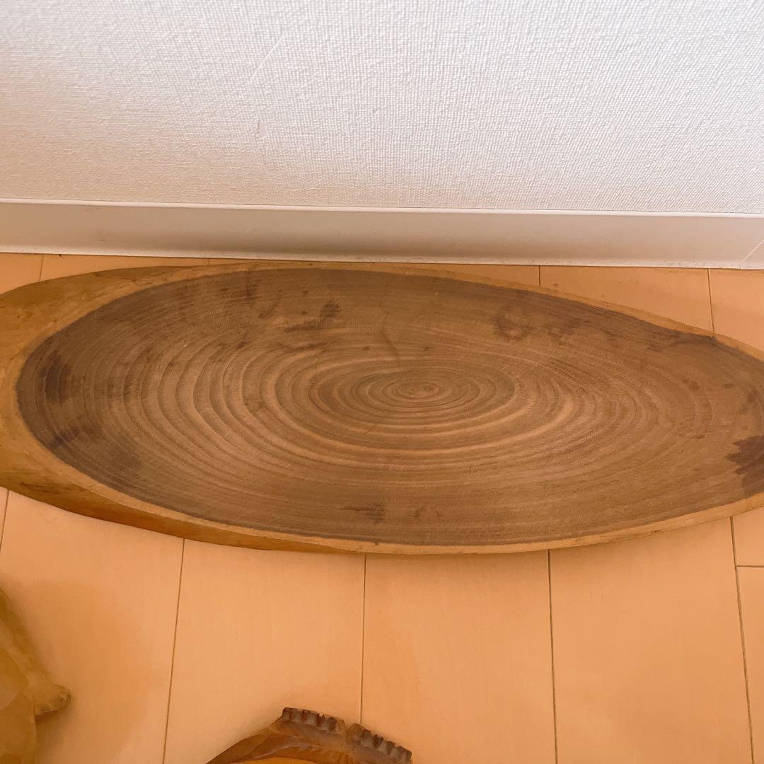 北海道 木彫りの熊 ガラス目 おすわり 座り熊 抽象熊