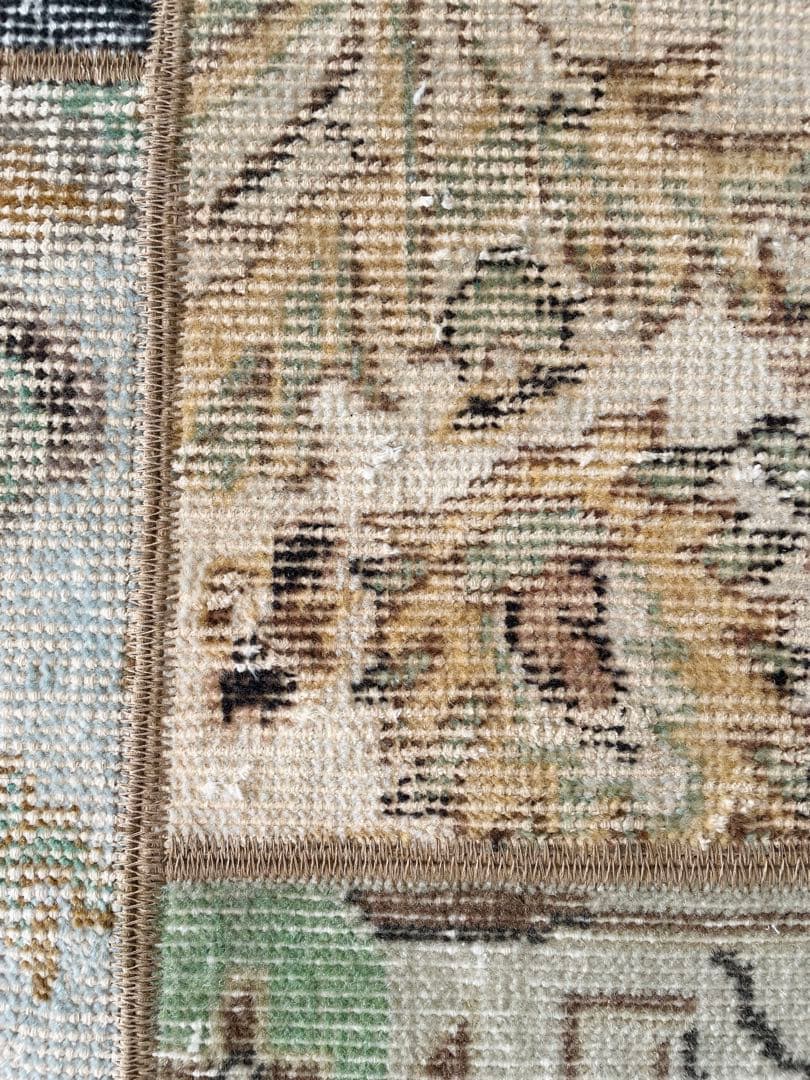 【3日間だけ値下げ】②未使用 トルコ　ラグ　パッチワーク　ヴィンテージ　絨毯