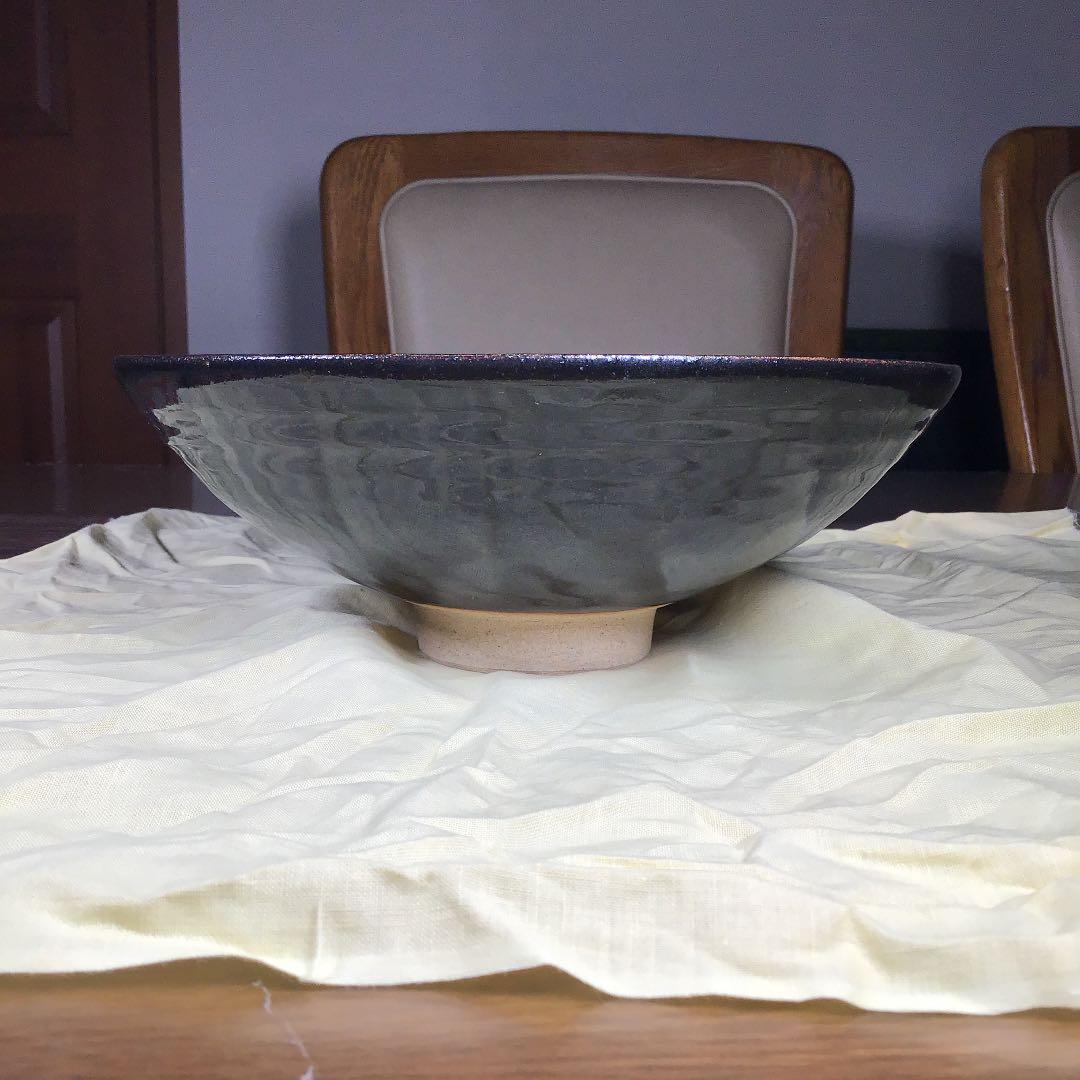 勤労うー特価』 志野焼 加藤仁 『天目』 大鉢