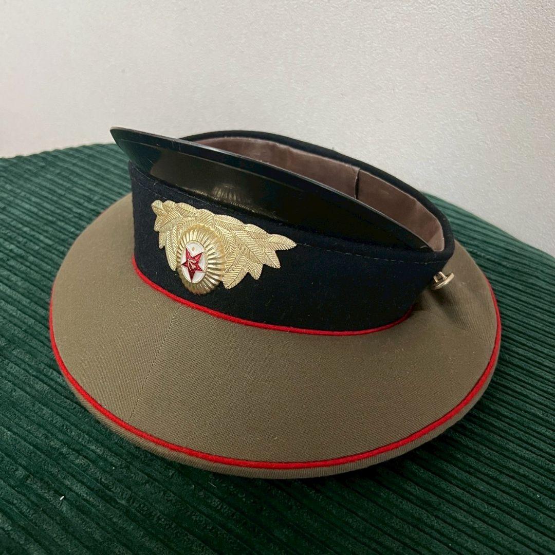 ソ連軍兵士 旧ソ連 ロシア 軍帽 帽子 当時物 ヴィンテージ ミリタリー