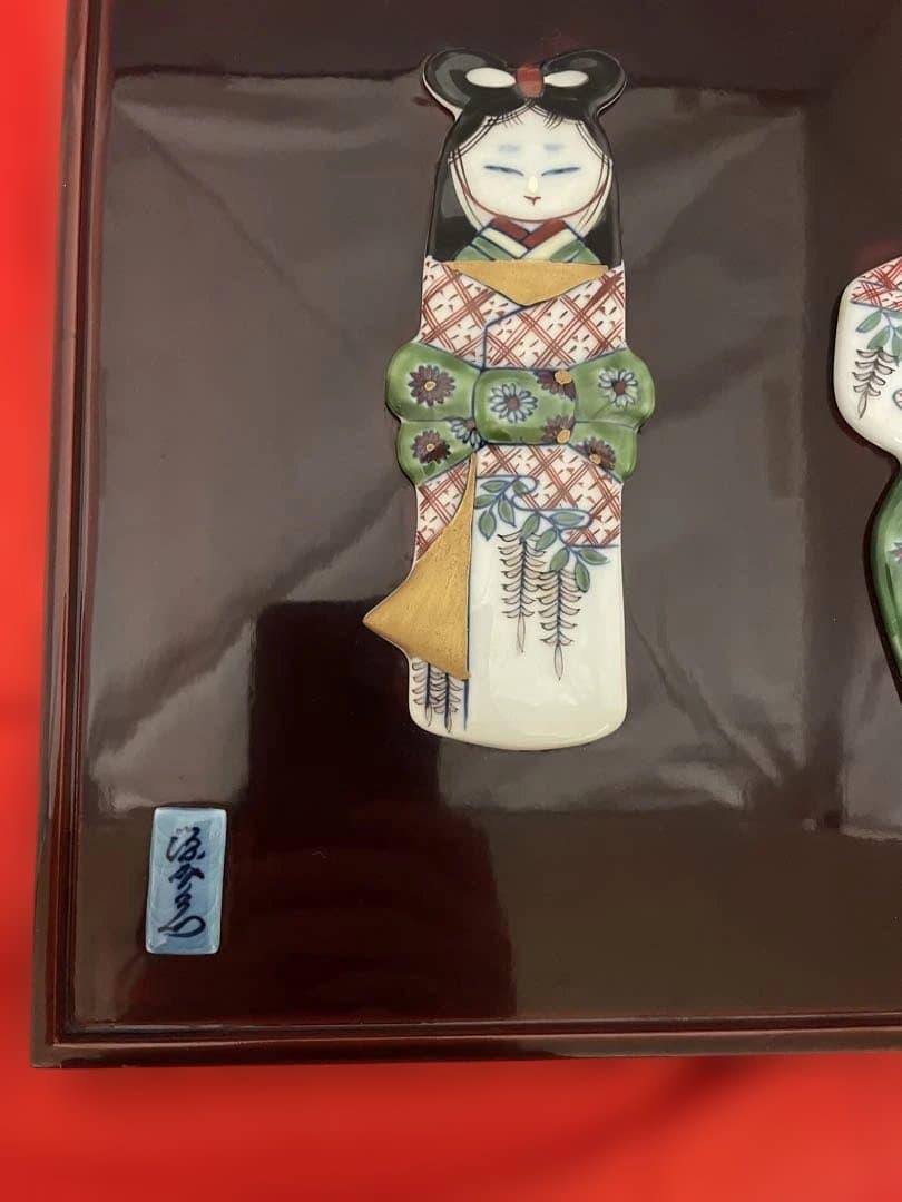 源右衛門窯 陶版画 立雛（お雛様）木製額装 - メルカリ