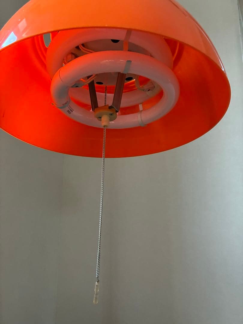 昭和レトロポップ オレンジ 蛍光灯照明器具