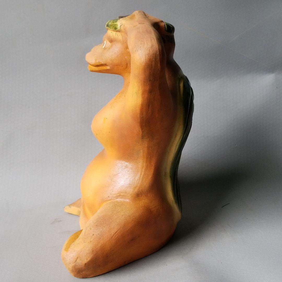 ポロ チョーレア河童❗チョー縁起物❗信楽焼 河童置物 高さ４２cm