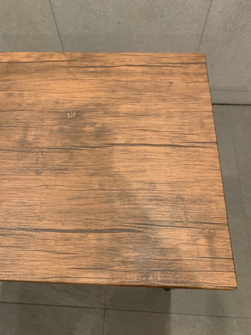 パソコンデスク 木目調 机 PCアジャスター付シンプルな木目調テーブル