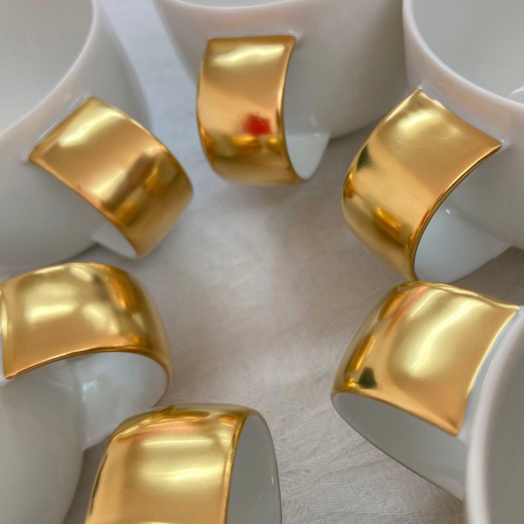 【Rosenthal】スタジオラインコーヒーカップセット 金彩 ゴールド