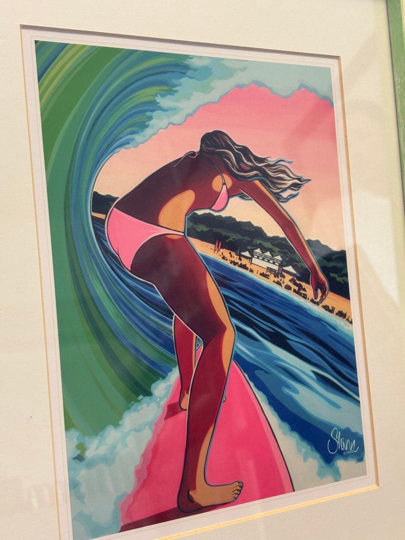 クリスティシンアート、額セット　グリーンルーム ヘザーブラウン