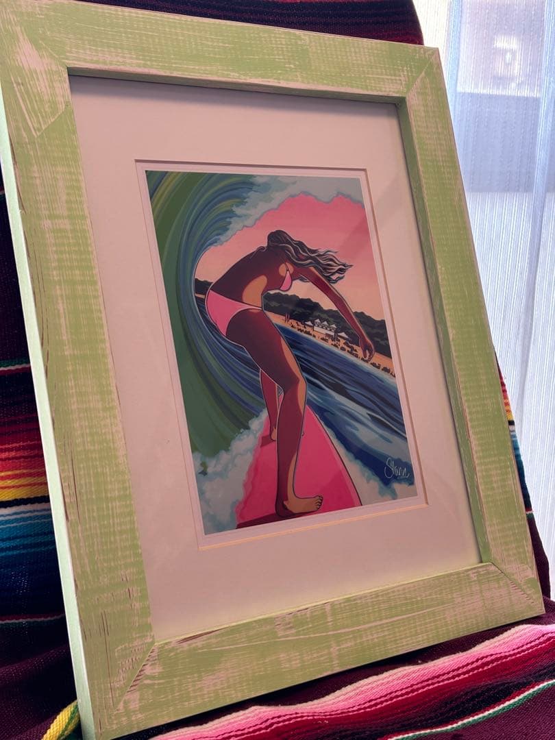 クリスティシンアート、額セット　グリーンルーム ヘザーブラウン