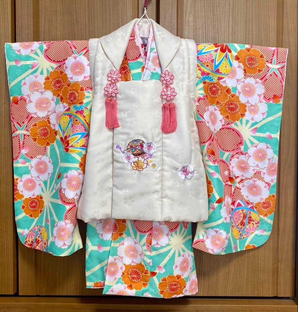 七五三 3歳 着物/小町キッズ被布セット