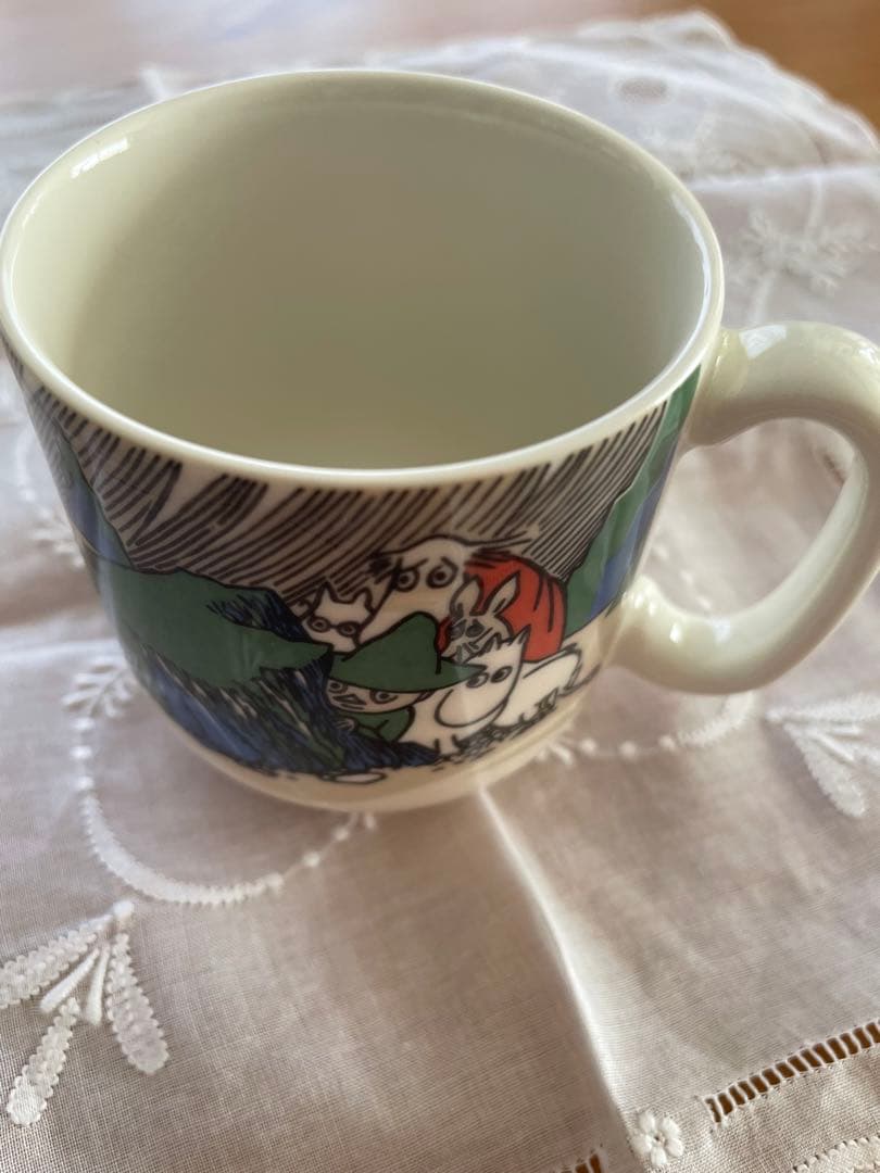 アラビア　ARABIA ムーミン　チルドレン　プレートマグカップ　谷の彗星　廃盤