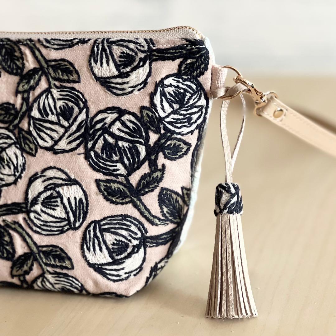 オーダー　ミナペルホネン rosyとsmile flowerショルダーバッグ