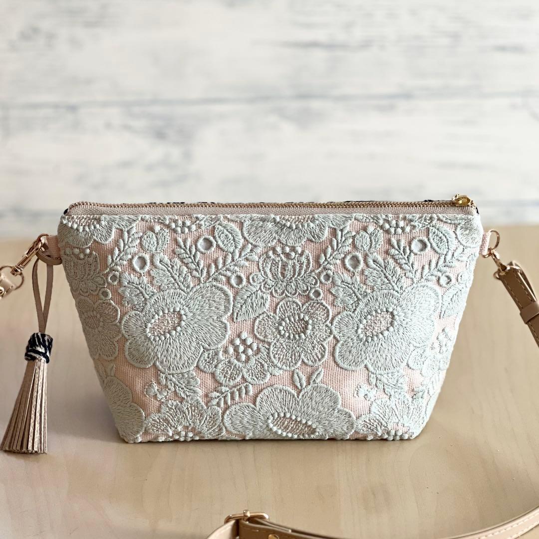 オーダー　ミナペルホネン rosyとsmile flowerショルダーバッグ