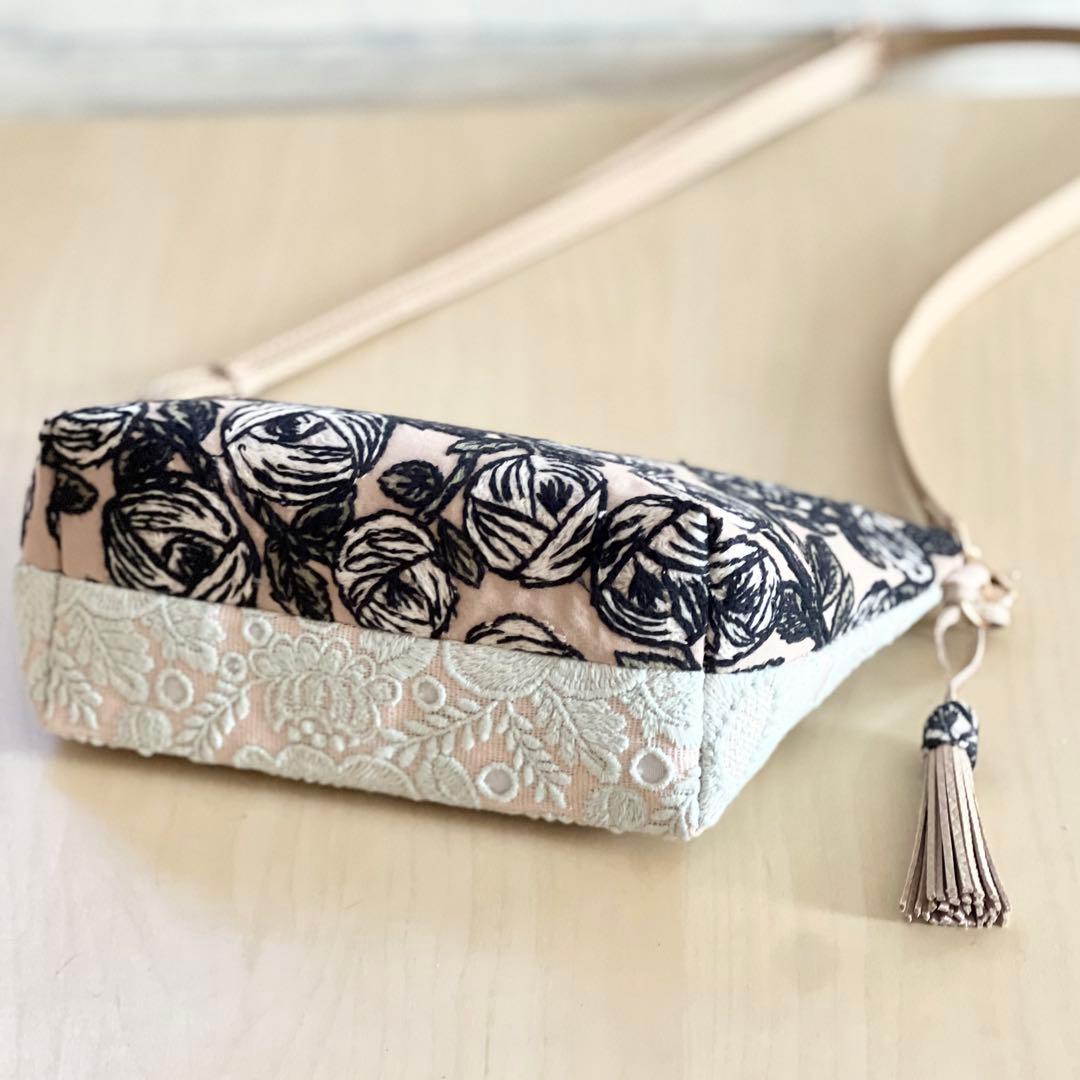 オーダー　ミナペルホネン rosyとsmile flowerショルダーバッグ