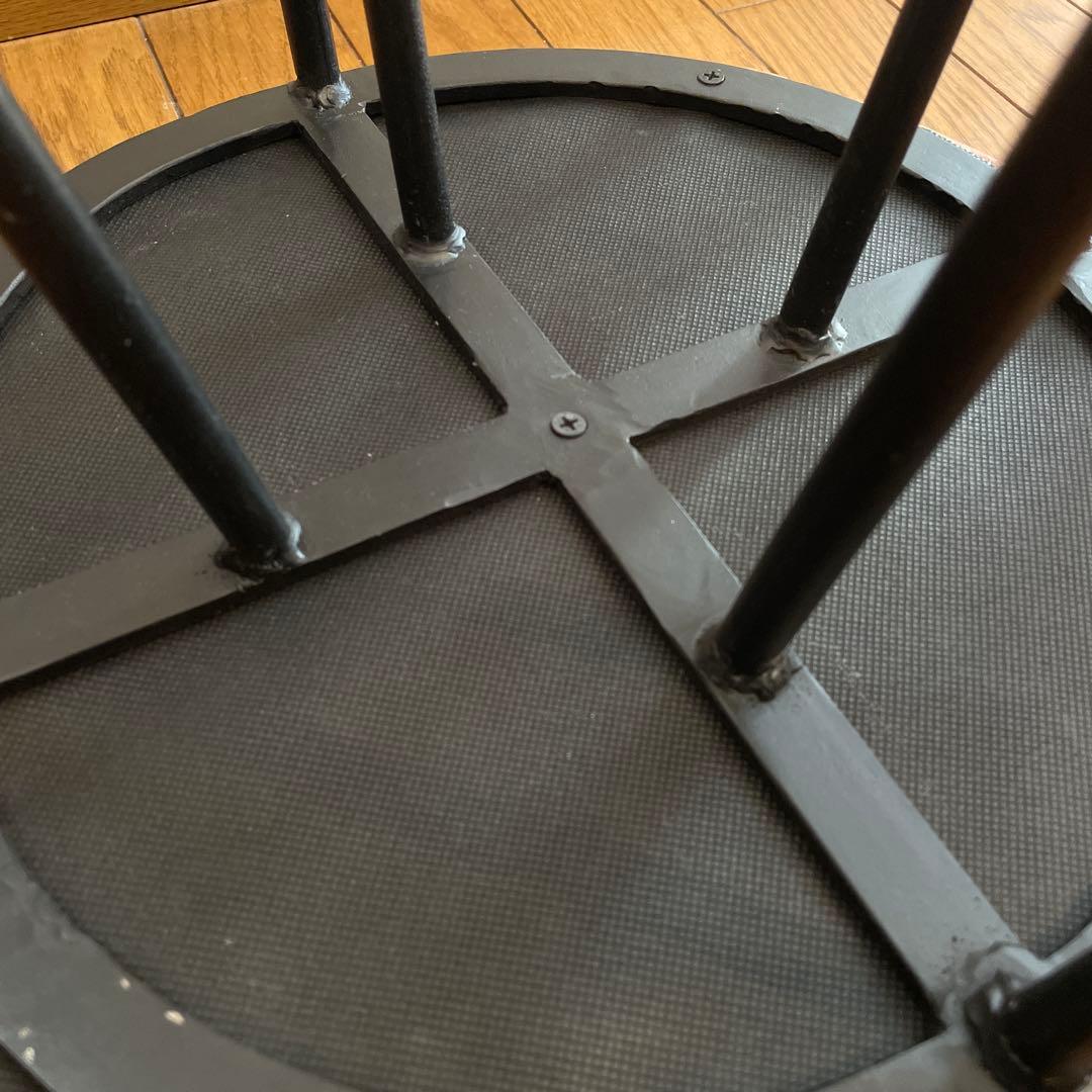 レザー　アイアン　インダストリアルチェア　スツール