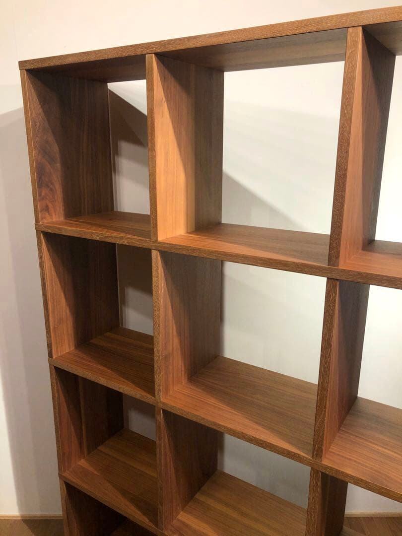 MUJI 無印良品 スタッキングシェルフ 4×3 ウォールナット仕様 ② 収納棚