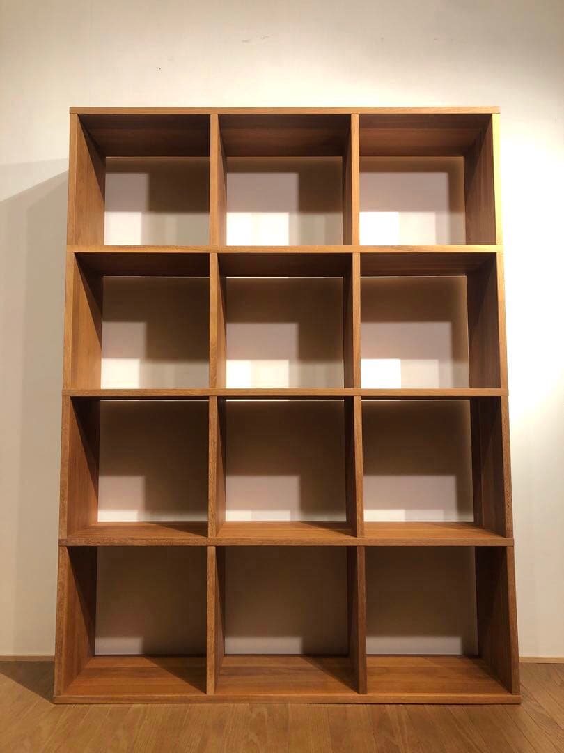 MUJI 無印良品 スタッキングシェルフ 4×3 ウォールナット仕様 ② 収納棚