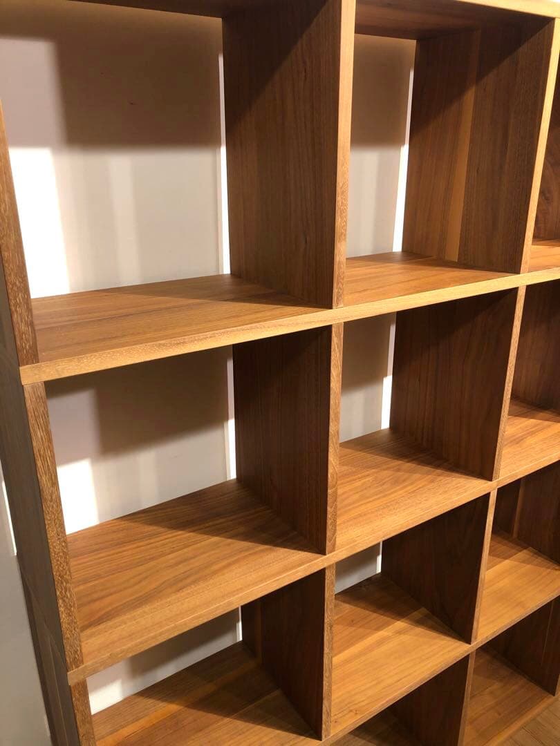 MUJI 無印良品 スタッキングシェルフ 4×3 ウォールナット仕様 ② 収納棚