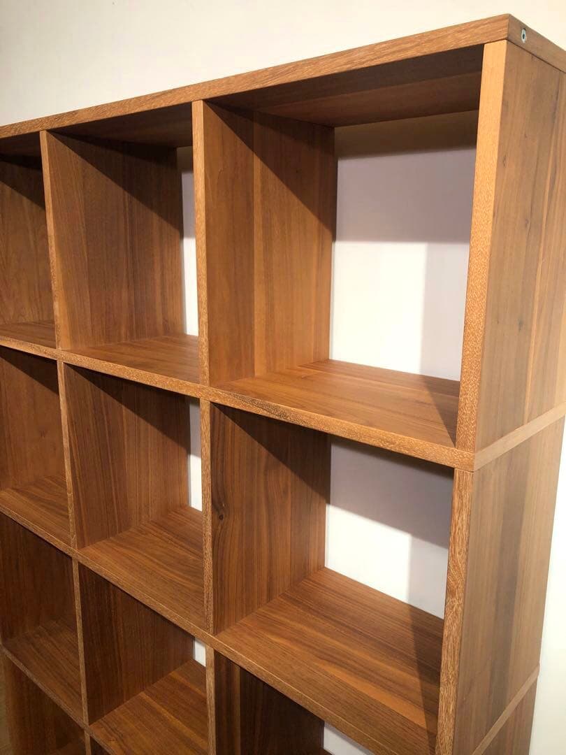 MUJI 無印良品 スタッキングシェルフ 4×3 ウォールナット仕様 ② 収納棚