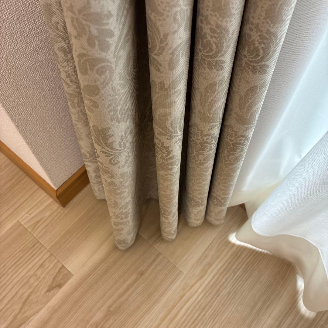 遮光率100%完全1級遮光カーテン「ジーク」 遮像遮熱レースカーテン「ミーヌ」