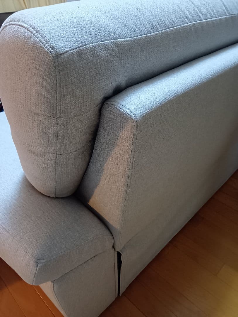 グレー カウチソファ