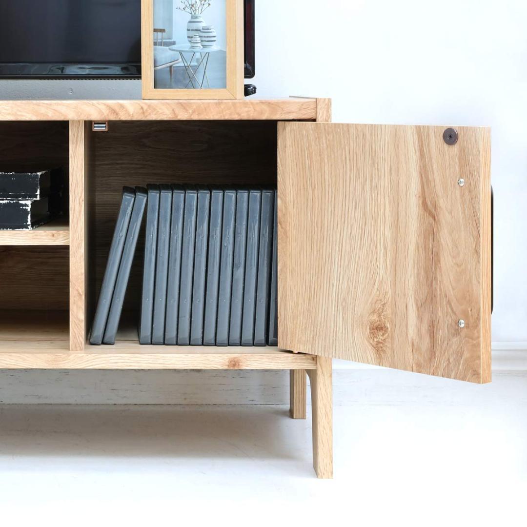 テレビボード 机 引き出し 明るいカフェをイメージ 棚