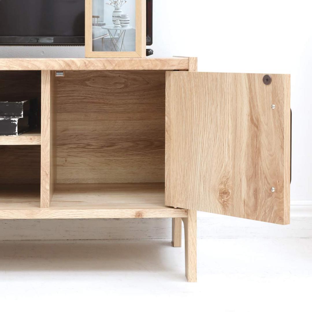 テレビボード 机 引き出し 明るいカフェをイメージ 棚