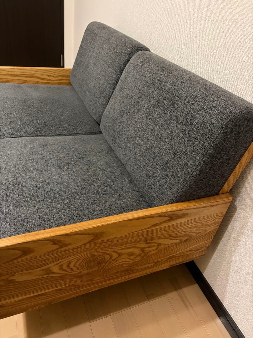 木製フレームソファ「molt（モルト）」 2人掛けソファ