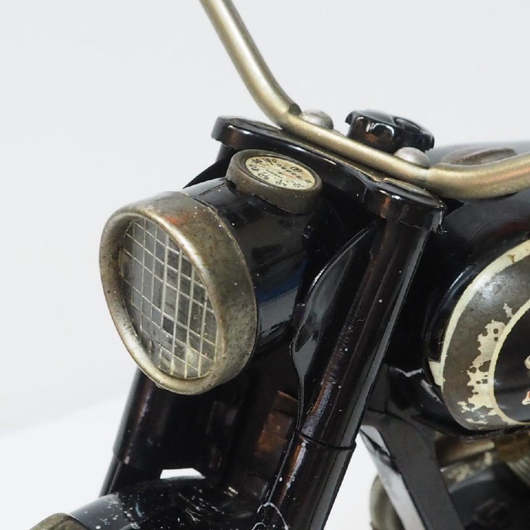 専用 萬代屋カワサキメグロ黒】当時物ブリキ製バイク二輪車オートバイ