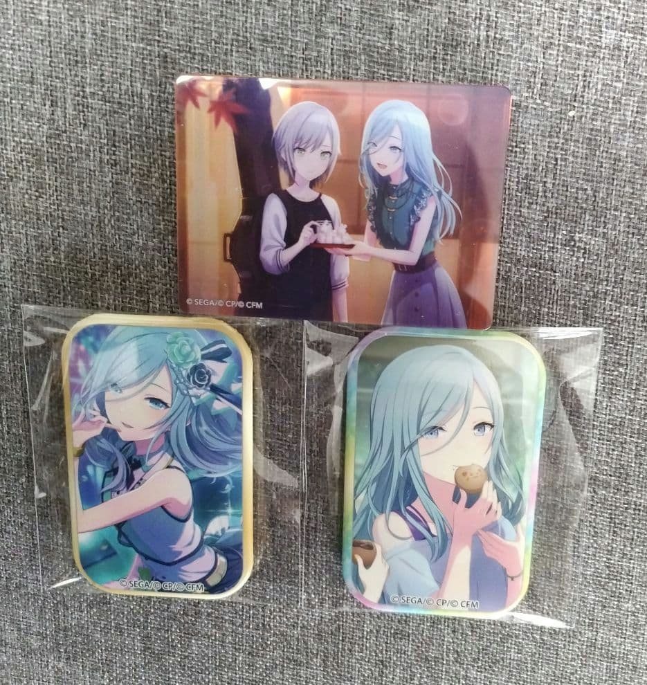 プロセカ 日野森雫 スクエア缶 缶バッジ ノーブルアートコレクション