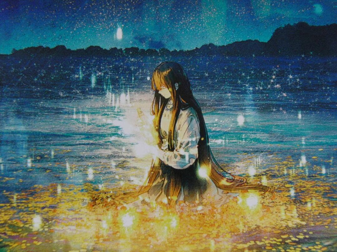 ふすい、【MESSAGE　IN　A　BOTTLE】、希少な額装用画集より