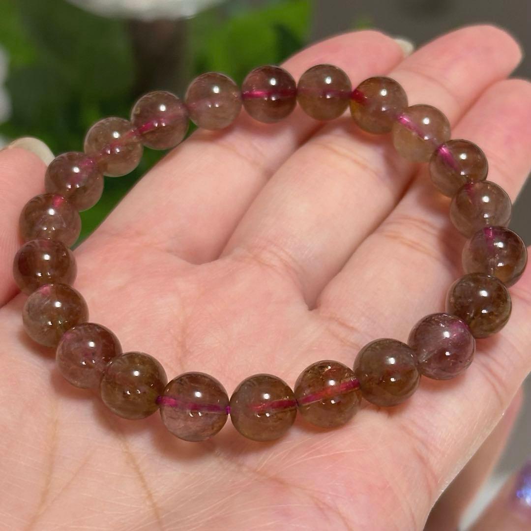 激レア【高品質】一点物 オーラライト ブレスレット 天然石 8.5mm