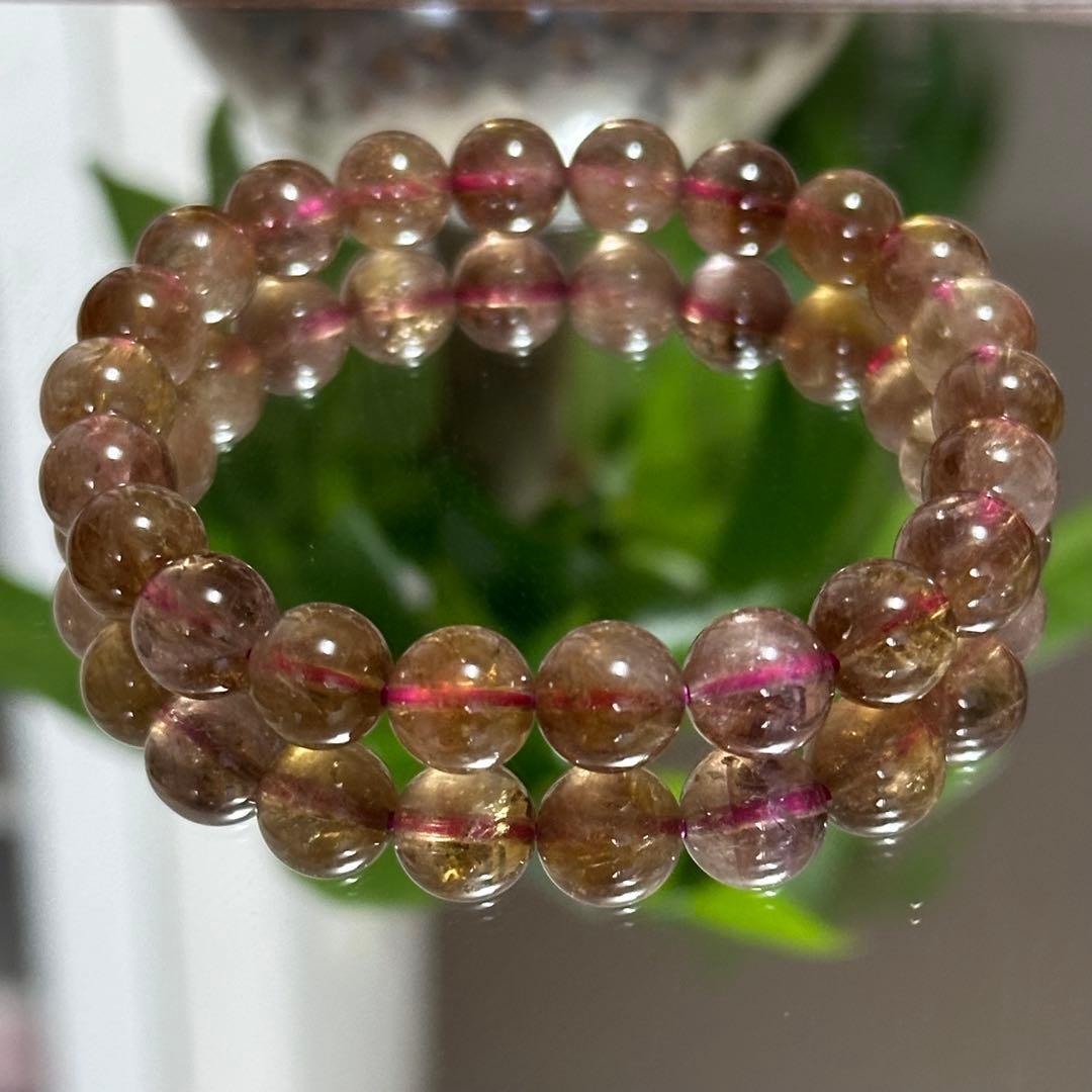 激レア【高品質】一点物 オーラライト ブレスレット 天然石 8.5mm