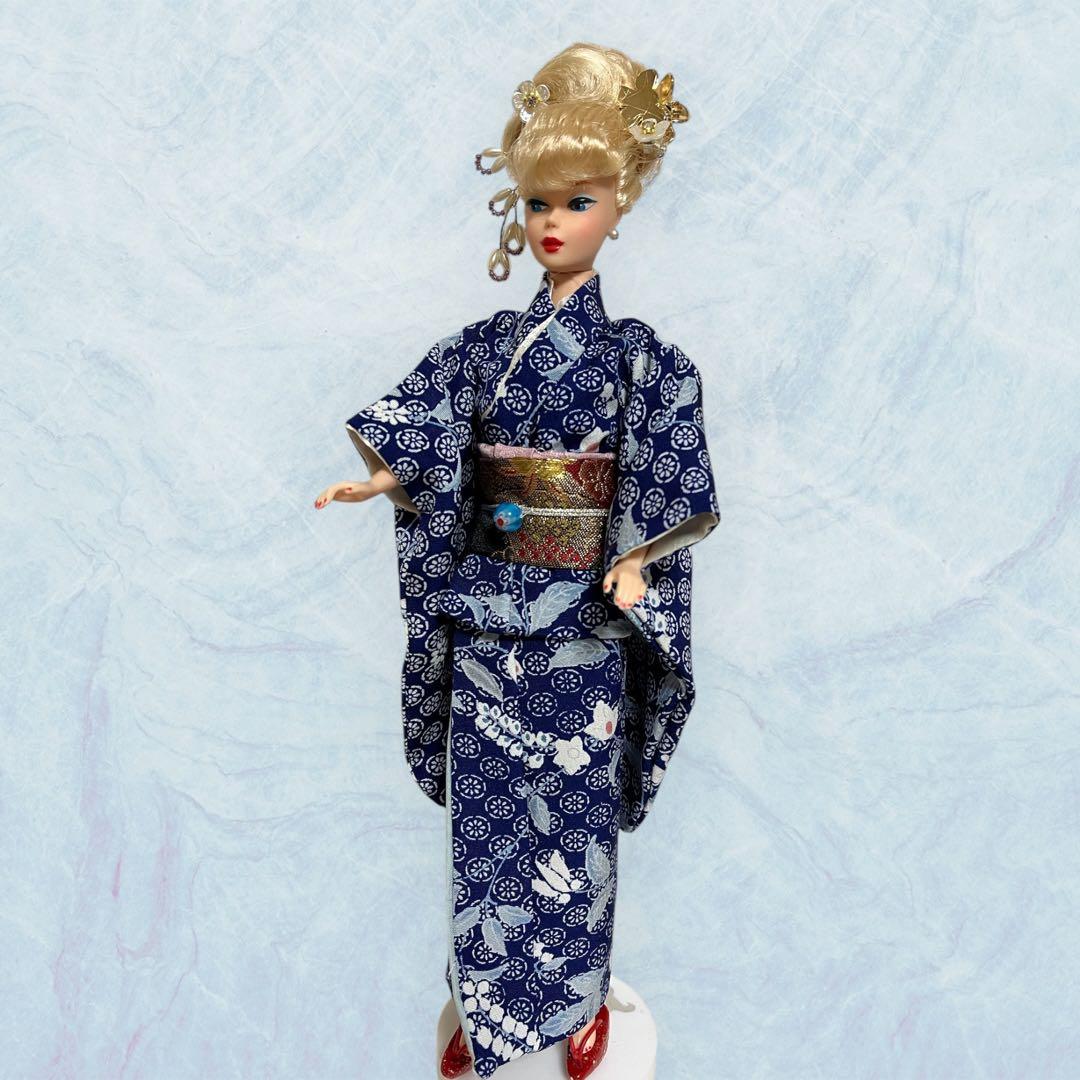お値下げ200オフ！ バービー着物　鈴蘭柄