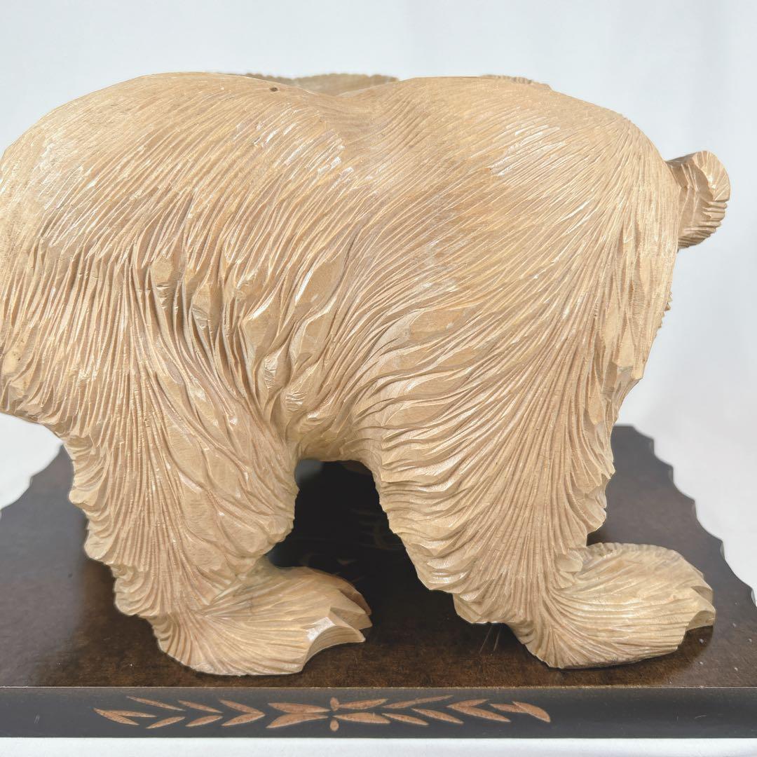木彫りの熊 藤戸滝光作 工芸品 置物 藤戸竹喜 - メルカリ