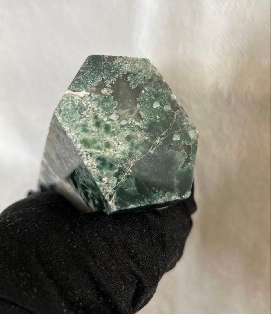 ◇特価◇モスアゲートのBIGタワー　天然石