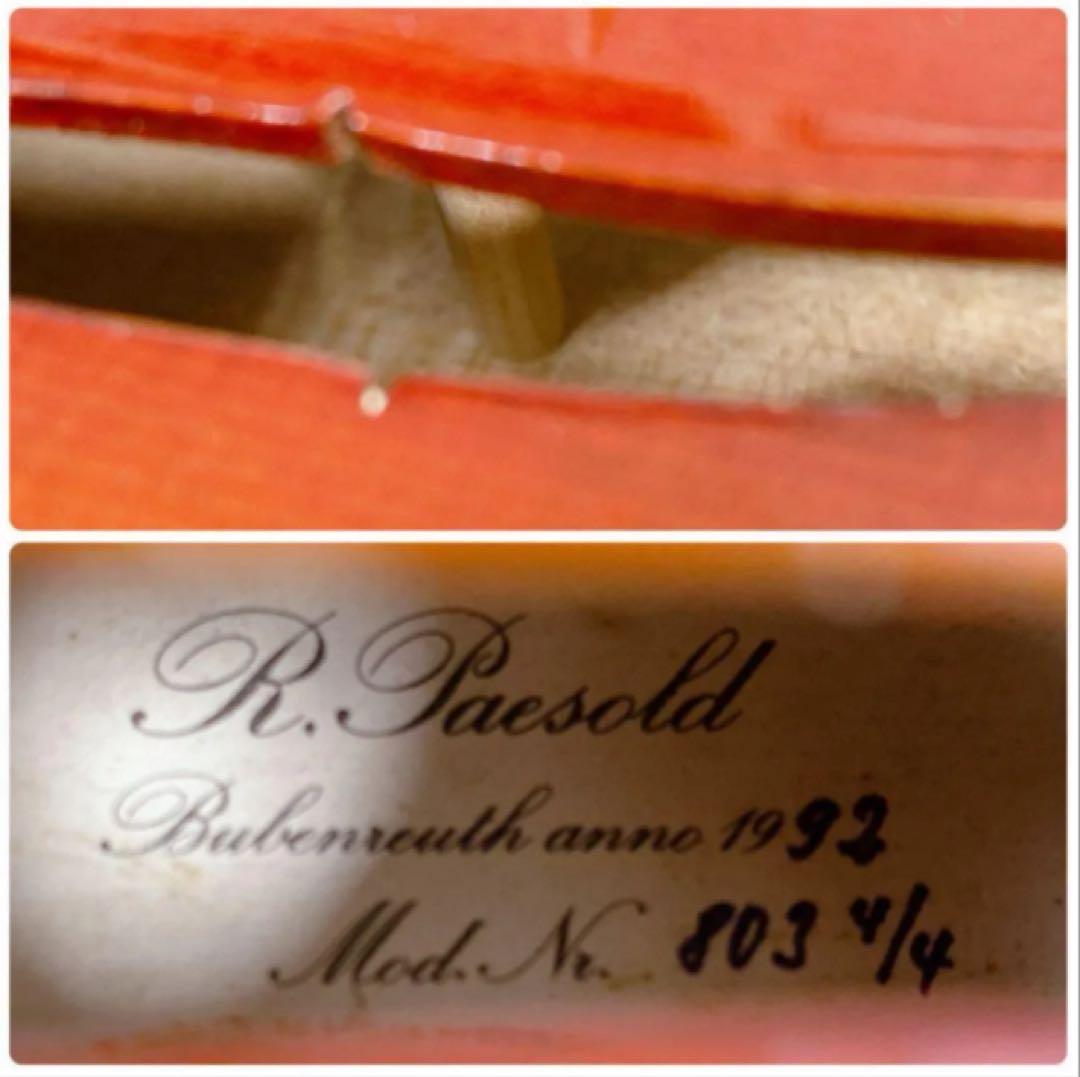 Z905 R.PAESOLD バイオリン Mod No.803 4/4 1992 - メルカリ