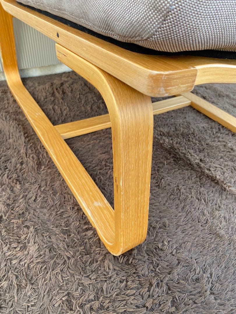 無印良品　リビングでもダイニングでもつかえるソファチェア・オーク材