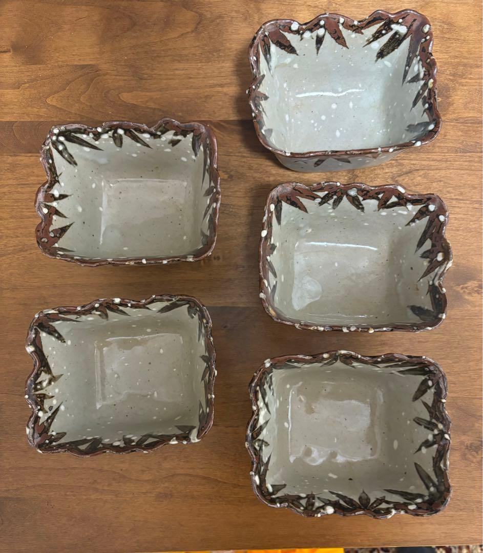 乾山写し向附　５客