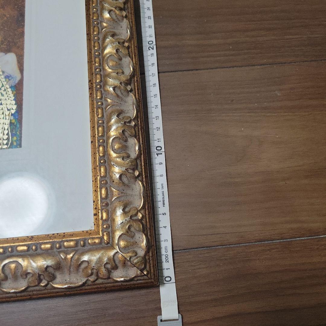 グスタフ・クリムトの代表作　接吻 アート作品 フレーム付き