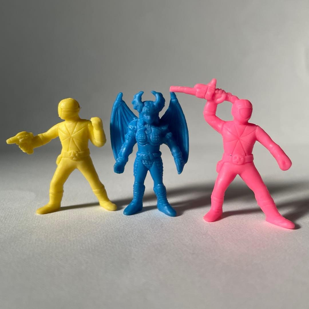 レトロ 星獣戦隊ギンガマン，タイムレンジャー他フィギュア 消しゴム6