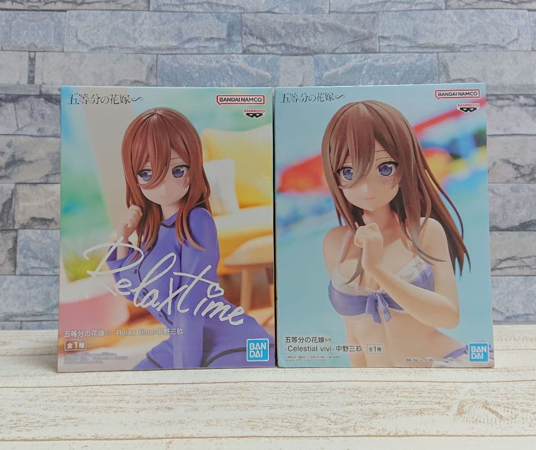 美少女フィギュアまとめ売り 中野三玖 中野二乃　一番くじファイナル　ルームウェア