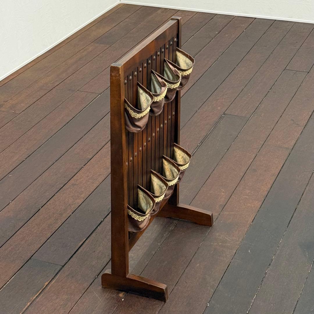 H110K66b カリモク オールドカリモク スリッパラック 鋲打ち