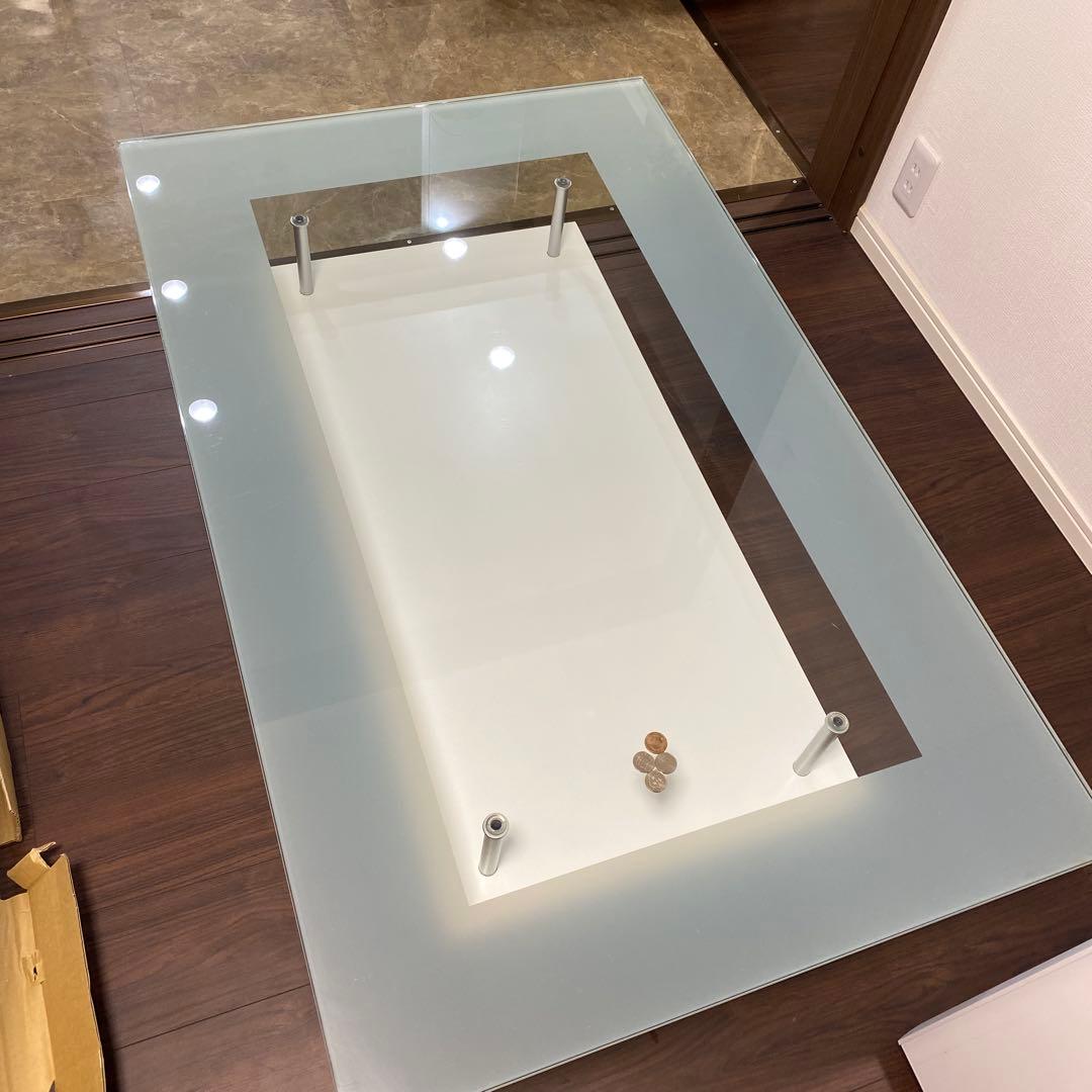 フロストガラスセンターテーブル